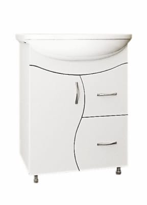 Классик 52 Тумба для ванной с ум. Альфана - 52 (ПВХ), артикул УТ000035040