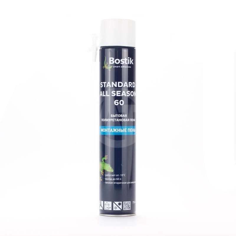 Пена монтажная Бытовая BOSTIK Standard 60 750 мл (12), артикул 10217