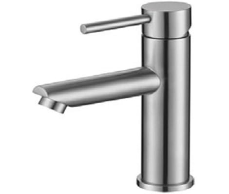 Смеситель ZERIX SUS-001 нерж/сталь д/умывальника гайка, артикул 43143