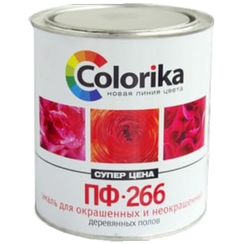 Эмаль ПФ-266 для пола красно-коричневая Colorika 1,9кг, артикул 1401