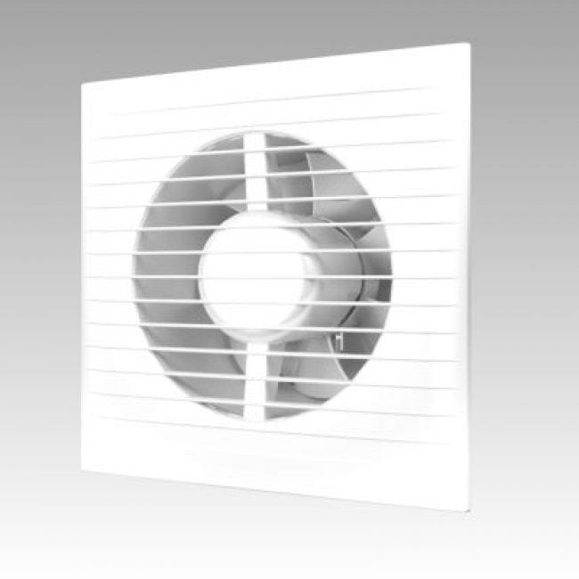 Вентилятор D100 осевой с обратнным клапаном и тяговым выключателем, артикул E100 С-02