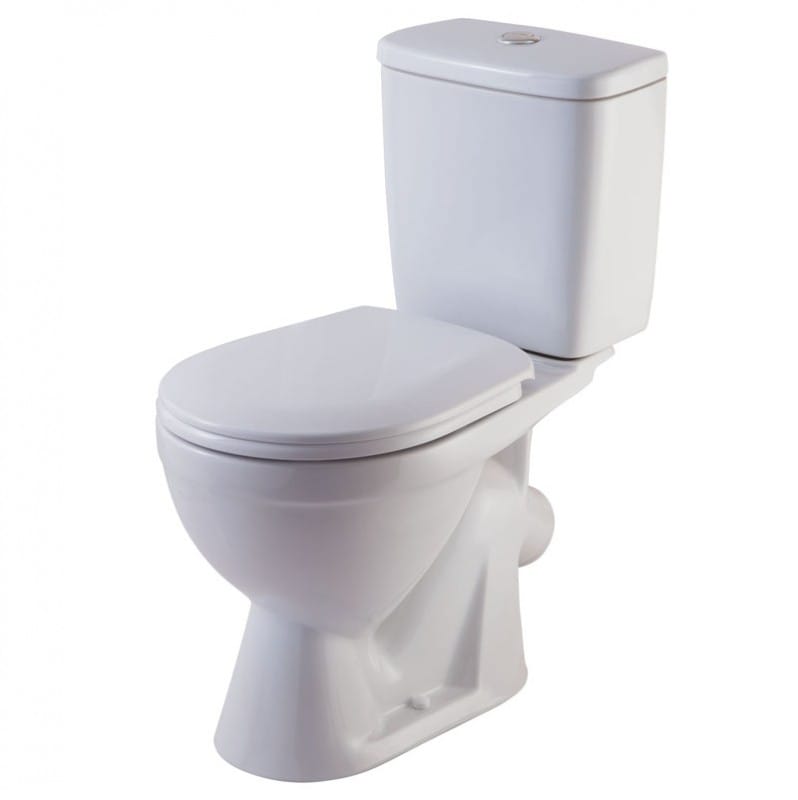 Унитаз-компакт "Лира" белый (кос.вып. нижн. сид. арм), артикул УТ000035006