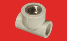 Тройник PPR комб. внутр 25 х 3/4" серый, артикул УТ000034496