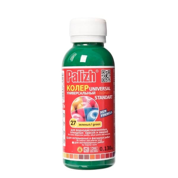 27 Колер Зеленый "Палитра" 0,1л, артикул УТ000092743