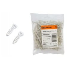 Дюбель-хомут ДХП-12 для плоского кабеля 6-12мм белый (100шт.), артикул УТ000074972