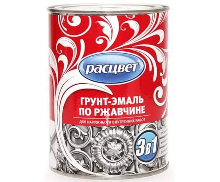 Грунт- эмаль  по ржавчине вишневый "РАСЦВЕТ" 1,9 кг, артикул 5366