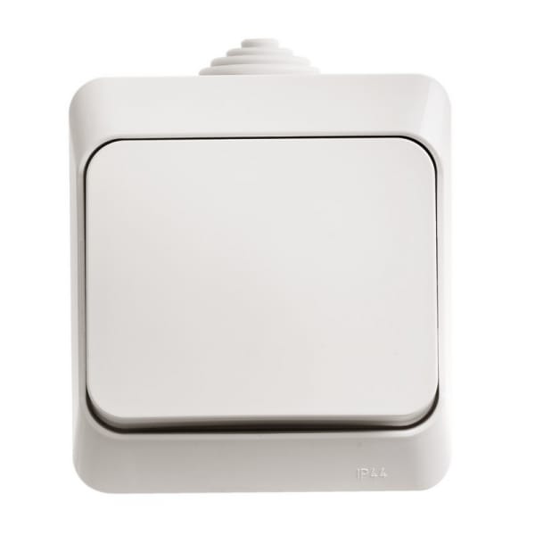 ЭТЮД Белый Выключатель 1кл накладной 10А\250В IP44 (Schneider Electric ), артикул УТ000014450