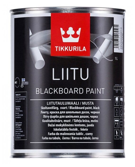 Краска ВД ТИККУРИЛА для школьных досок Liitu 1л, артикул УТ000094278