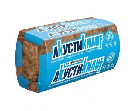 Утеплитель Минвата ТеплоКнауф АКУСТИКА AS (50х610х1230) (12,0м2; 0,6м3)(32), артикул УТ000086844