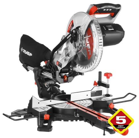 Пила торцовочная 255мм, 1800 Вт, 4500 об/мин, комбинированная, протяжка, лазер ЗУБР "МАСТЕР", артикул УТ000065542