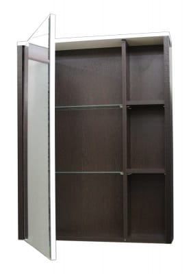 Боско 65 Шкаф навесной с зеркалом, бел\венге, артикул УТ000042541