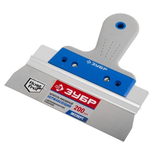 Шпатель 200мм нержавеющее полотно 2к ручка ЗУБР "ЭКСПЕРТ", артикул УТ000060792