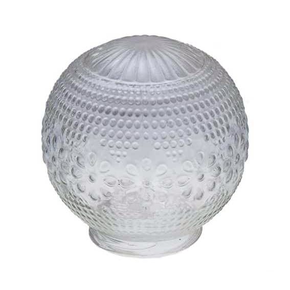 Рассеиватель к арматуре "ШАР" D150мм 60Вт  "Цветок" прозрачное стекло, артикул 44924