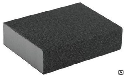 Губки шлифовальные DEXX четырехсторонняя, AL2O3 средняя жесткость, Р180, 100х68х26мм, артикул 35637-180