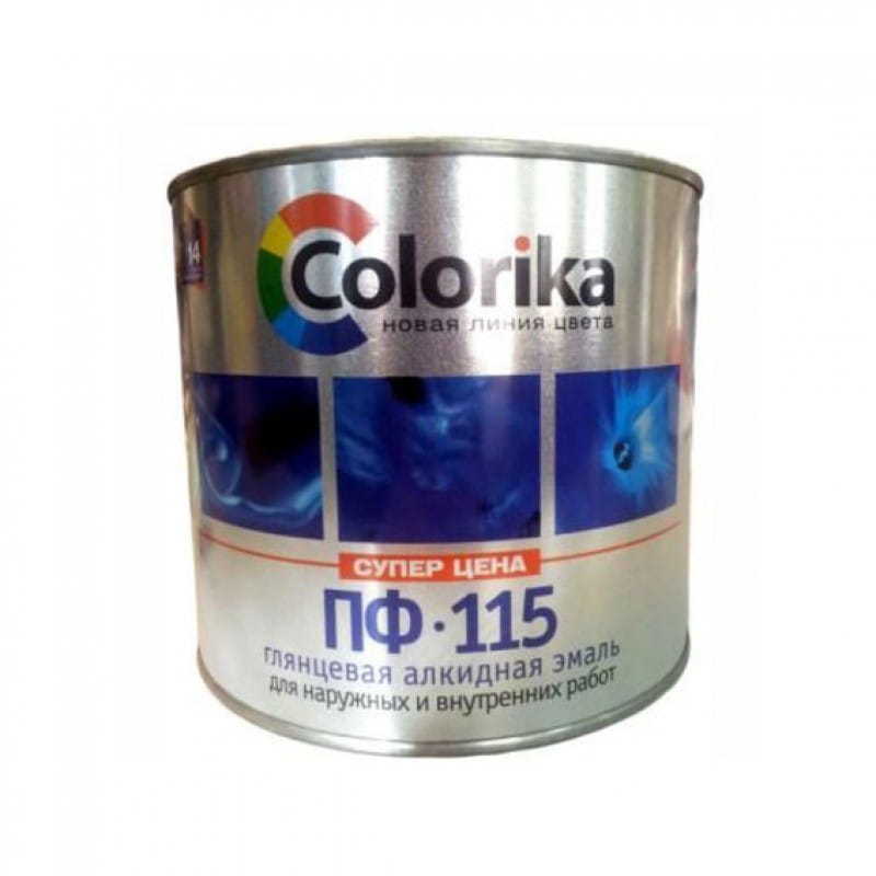 Эмаль ПФ-115 универсальная изумрудная Colorika  0,8кг, артикул УТ000044681