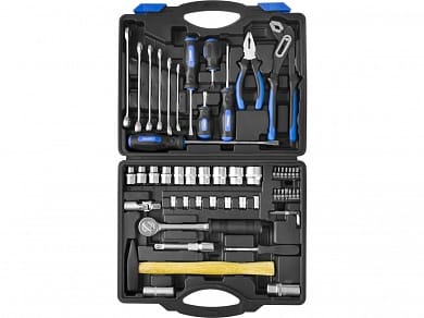 Набор слесарно-монтажного инструмента СИБИН, 56 предметов, артикул УТ000071406