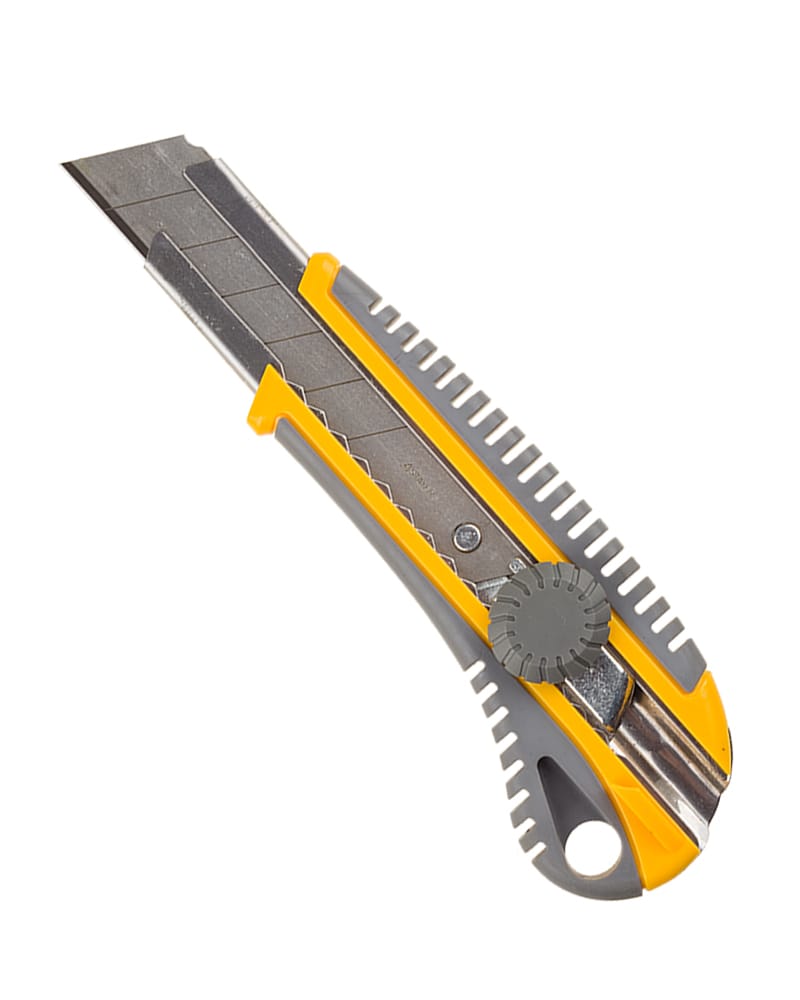 Нож MosTek 25мм с выдвижным лезвием (регулируемый фиксатор лезвия), артикул 5410125