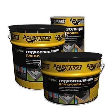 Мастика битумно-резиновая ТЕХНОНИКОЛЬ AquaMast (18кг) (36 шт.), артикул 393554