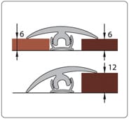 Крепление порога гибкого универсальное стандартное (6мм) 1,5м, артикул УТ000023603