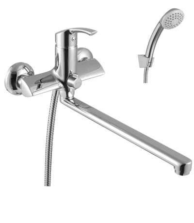 Смеситель универсальный с плоским изливом 300 мм, с аксессуарами, хром LEMARK 1151C плюс Страйк, артикул УТ000094699