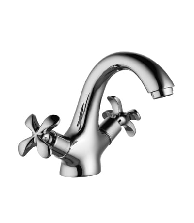 Смеситель для умывальника монолитный, хром LEMARK 0106C Флора, артикул УТ000094704