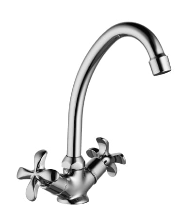 Смеситель для кухни с поворотным изливом 229мм, хром LEMARK 0104C Флора, артикул УТ000094705