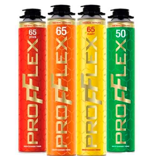 Пена монтажная Проф. Proflex противопожарная 850мл/65л (12), артикул 15603