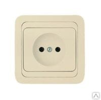 Розетка 1м б/з (керамика) крем/крем Мимоза, артикул УТ000076687