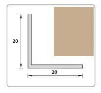 Угол ПВХ 50x50 (3,0м) Белый, артикул УТ000050555
