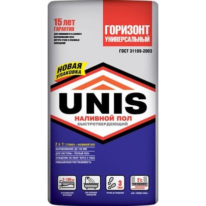 Пол ЮНИС Горизонт Универсальный наливной 20кг (64), артикул УТ000024447