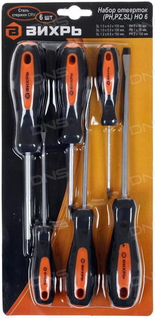 Набор отверток(HO, PZ, SL) HO 6 73/6/2/13, артикул 73/6/2/13