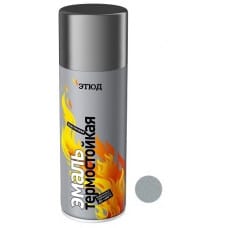 Краска аэрозольная термостойкая Этюд серебристая 400/520 мл, артикул УТ000061213