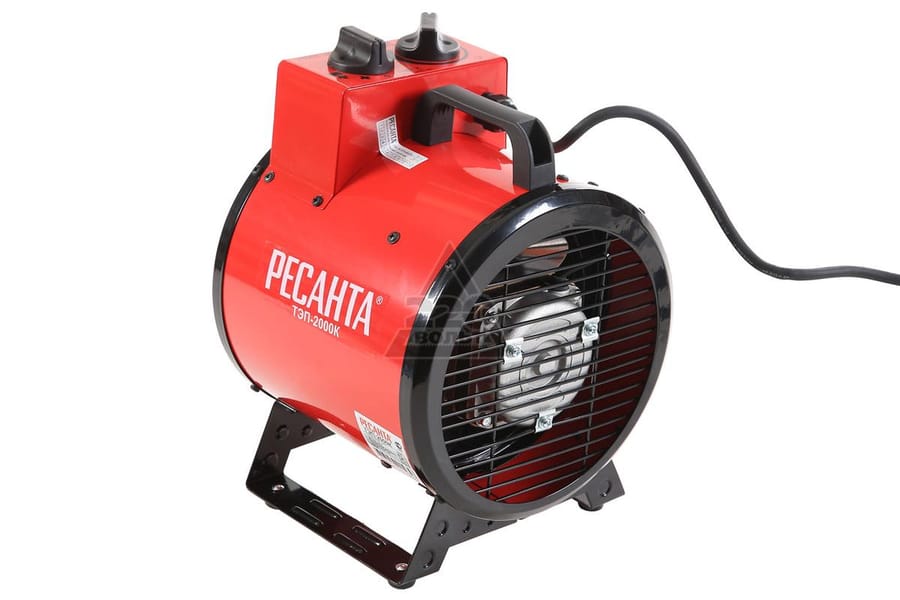 Тепловая пушка электрическая ТЭП-2000К (круглая) РЕСАНТА, артикул 67/1/7