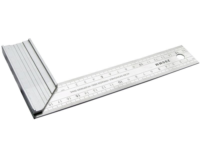 Угольник 400х180 мм столярный, алюминиевое основание, артикул УТ000050711