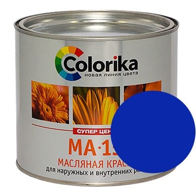 Эмаль МА-15 синяя "Colorika" 2,1кг, артикул УТ000087337