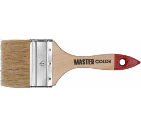 Кисть флейцевая, натур. щетина, 55% топс, лакиров.ручка, ширина  75 мм, артикул УТ000093515