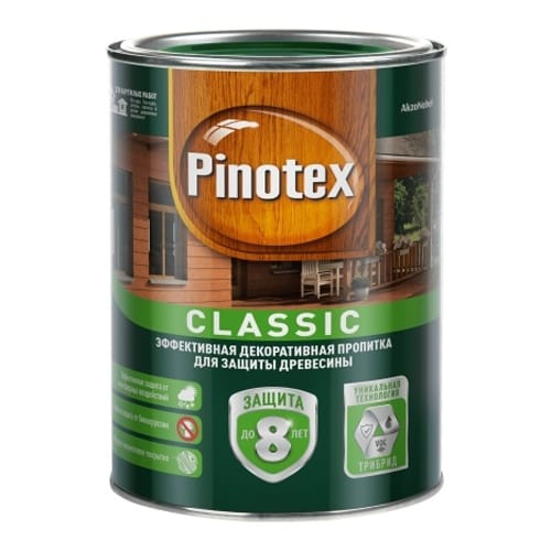 Пропитка Pinotex Classik сосна (д/наруж. работ) 1л., артикул УТ000094384
