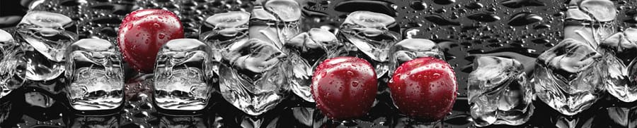 Фартук для кухни Лед и Вишня  (3000*600*1,5мм) матовая, артикул УТ000093075