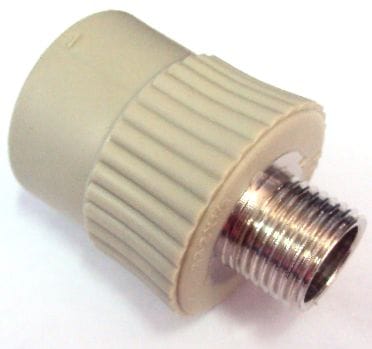 Муфта PPR комб. наруж 25 х 3/4" серый, артикул УТ000025247