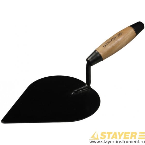 Кельма штукатура STAYER с дерев. усиленной ручкой, артикул 0821-3