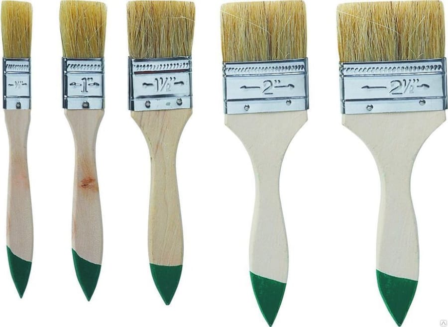 Кисть плоская 100мм, натуральная светлая.щетина, пластиковая ручка  "USP", артикул 01158*