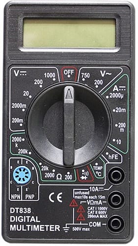 Мультитестер Ресанта DT-838, артикул 180086