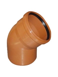 Отвод наружный (рыжый) 110 х 30, артикул 13117