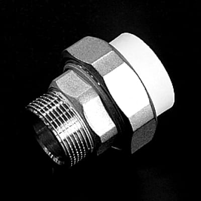 Муфта PPR комб. разъемная наруж 20 х 3/4" белый, артикул УТ000035098