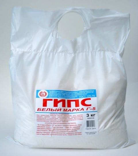 Гипс белый Г-5, 3кг, артикул УТ000026151