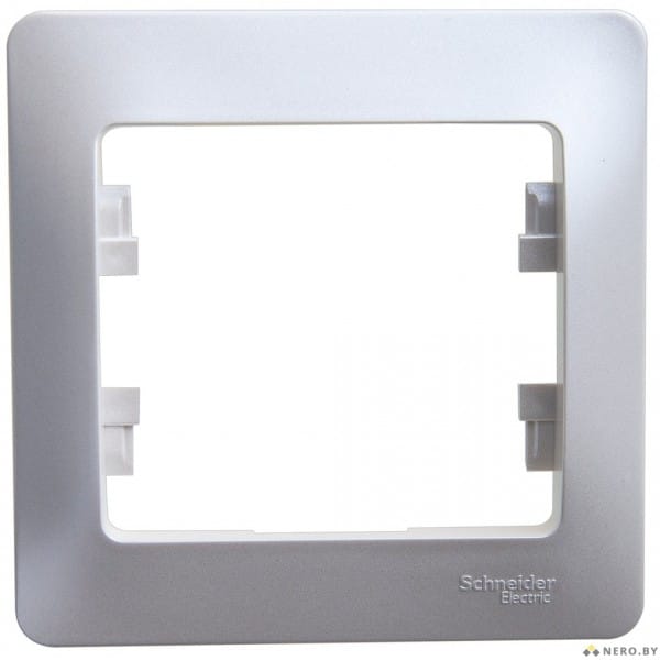 Рамка GLOSSA *1 алюм., артикул 000301