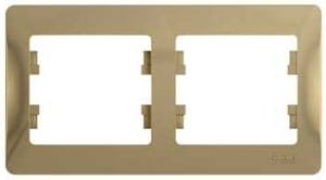 Рамка GLOSSA *2 горизонт.титан, артикул 000402