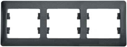 Рамка GLOSSA *3 горизонт.антрацит, артикул 703