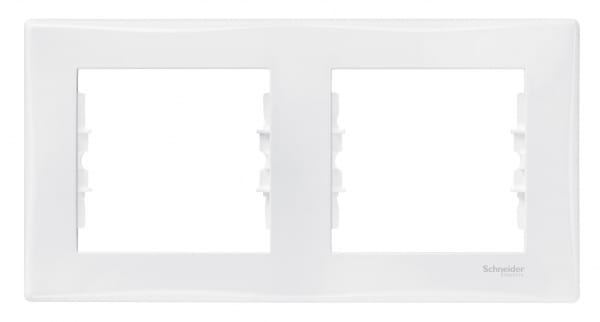 Рамка х2 гор.белый  б/вст. "Мира", артикул УТ000062697