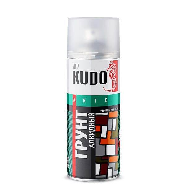 Аэрозоль ГРУНТ Черный универс.алкидный KUDO, артикул KU-2003